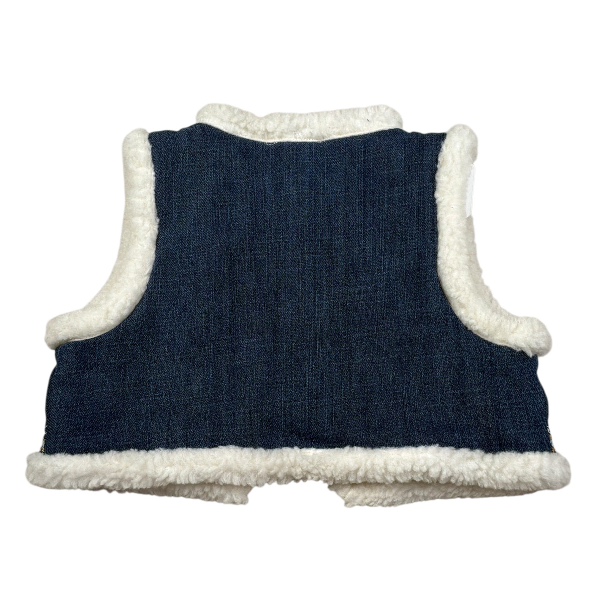 Louis Dieudonne' Giubbino Smanicato con Pelliccia Azzurro per Neonata GRIW25R0181N AZZURRO LOUIS DIEUDONNE' 
