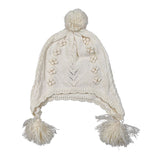 Louise Misha Cappello tinta unita con Pon Pon Panna per Bambina GACW25B0007 PANNA LOUISE MISHA 
