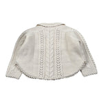 Louise Misha Cardigan tinta unita con Colletto Beige per Bambina GRCW25C0154 BEIGE LOUISE MISHA 