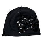 Lu & Lu Cappello tinta unita con Brillantini Nero per Bambina 25 NERO LU & LU 