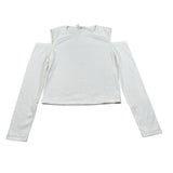 Lu Lu By Miss Grant Shirt Girocollo tinta unita Bianco per Bambina 0LL3924 BIANCO LU LU BY MISS GRANT 