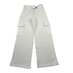 Lu Lu By Miss Grant Pantalone tinta unita Modello Palazzo Bianco per Bambina LL3172 BIANCO LU LU BY MISS GRANT 
