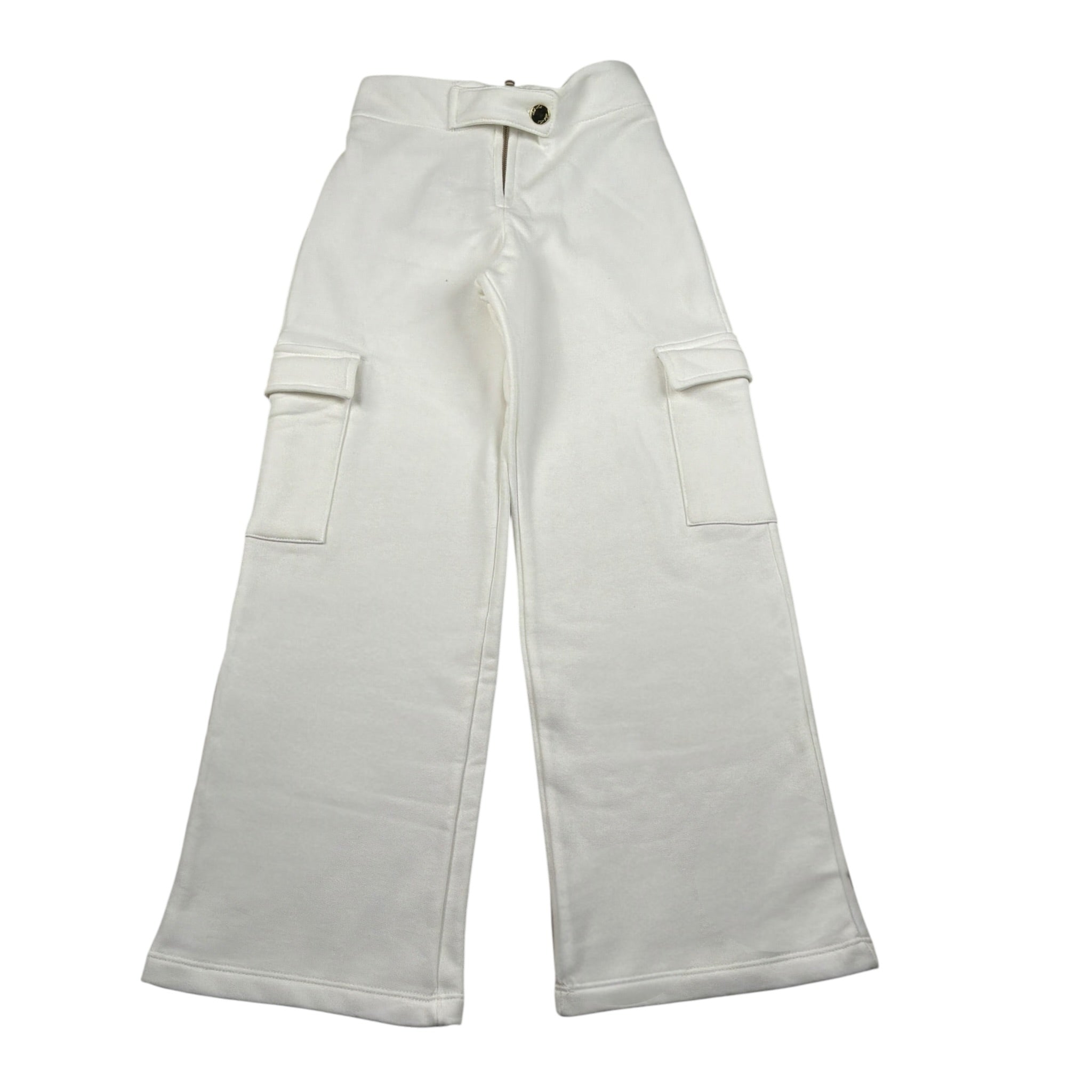 Lu Lu By Miss Grant Pantalone tinta unita Modello Palazzo Bianco per Bambina LL3172 BIANCO LU LU BY MISS GRANT 