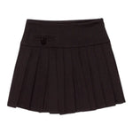 Lu Lu By Miss Grant Gonna tinta unita con Zip Nero per Bambina LL3713 NERO LU LU BY MISS GRANT 