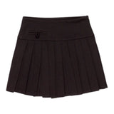 Lu Lu By Miss Grant Gonna tinta unita con Zip Nero per Bambina LL3713 NERO LU LU BY MISS GRANT 