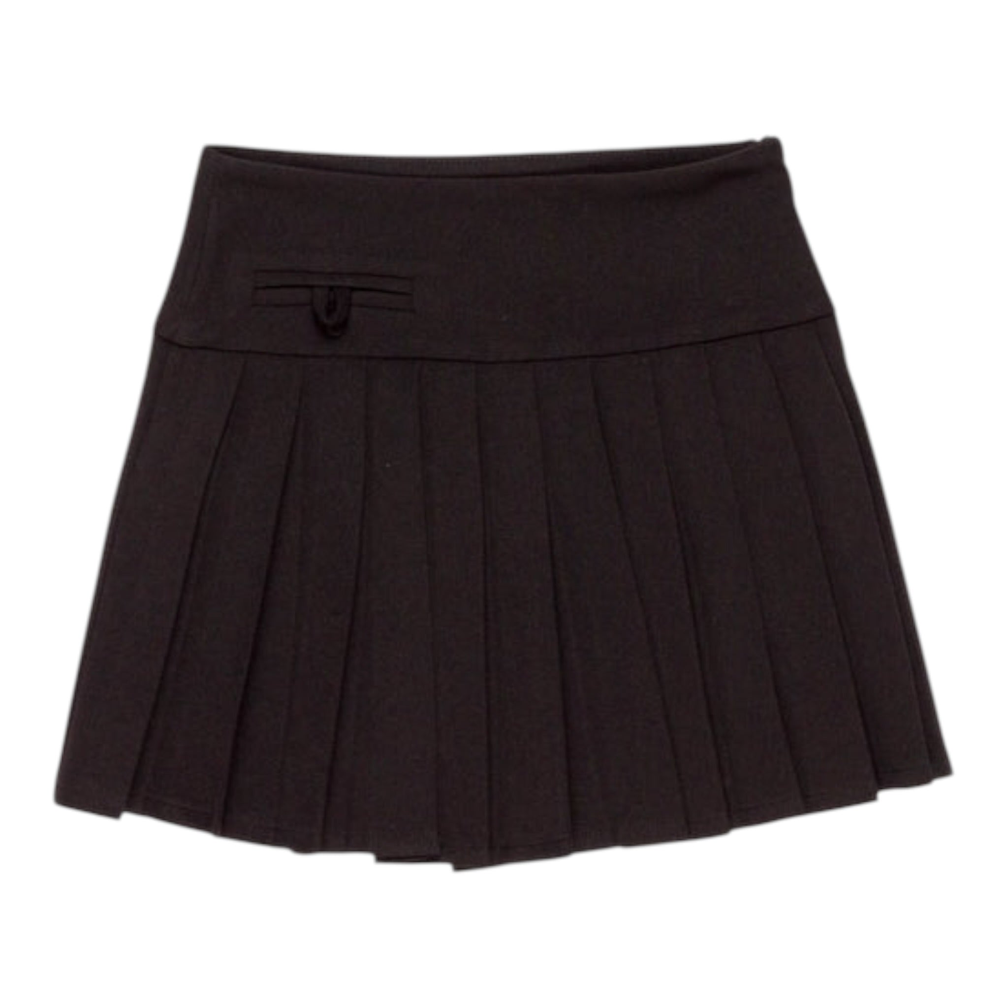 Lu Lu By Miss Grant Gonna tinta unita con Zip Nero per Bambina LL3713 NERO LU LU BY MISS GRANT 