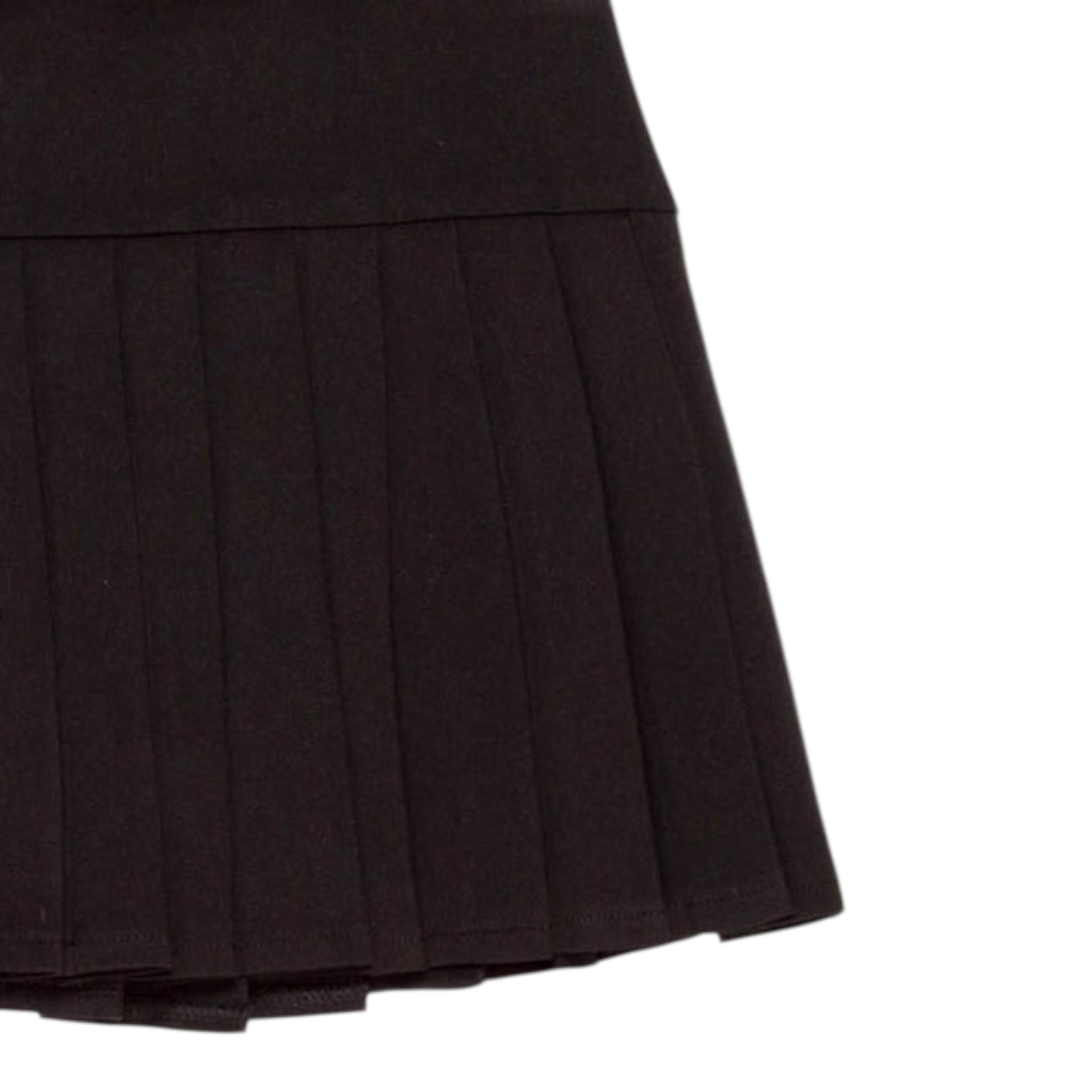Lu Lu By Miss Grant Gonna tinta unita con Zip Nero per Bambina LL3713 NERO LU LU BY MISS GRANT 