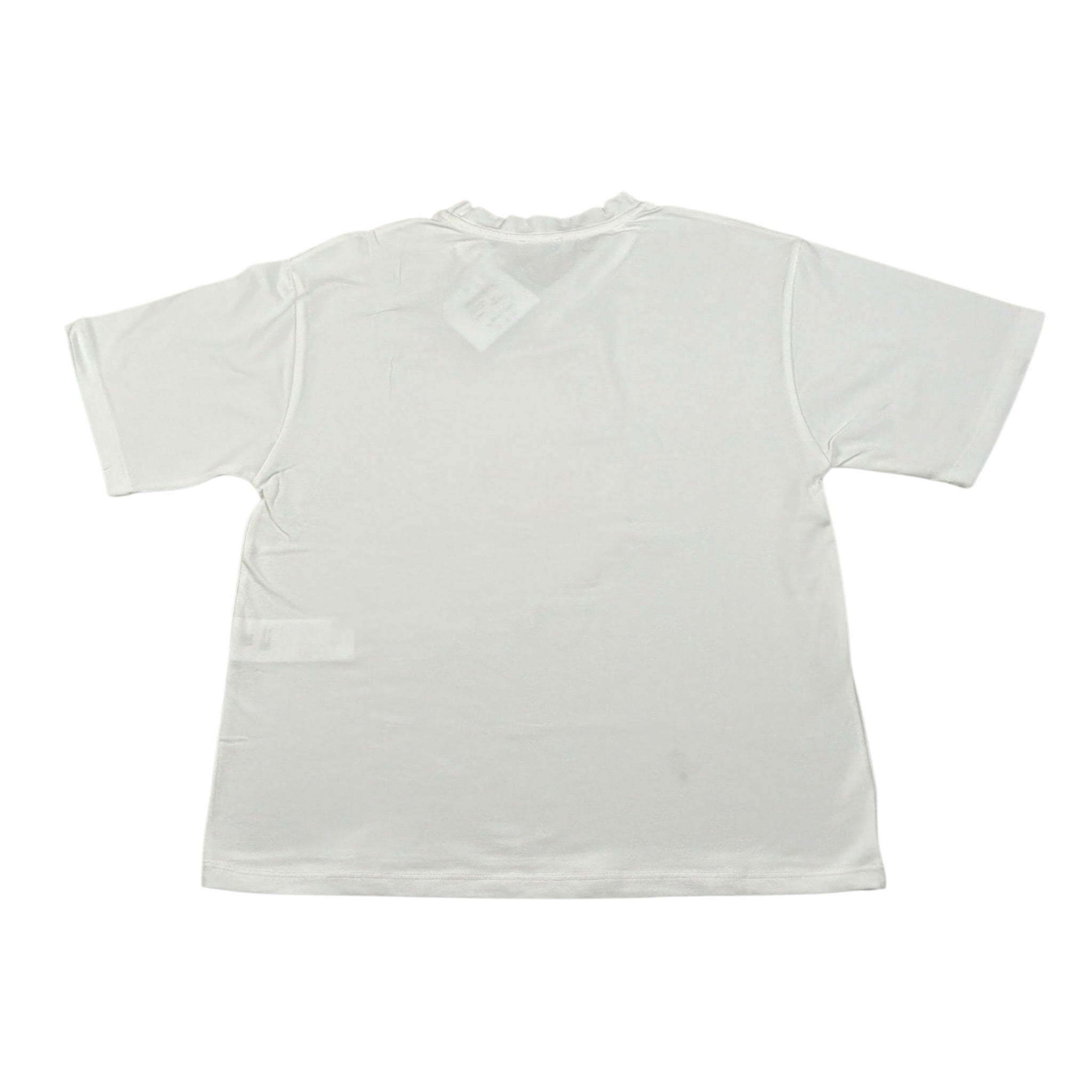 Lu Lu By Miss Grant T-Shirt tinta unita con Stampa Bianco per Bambina LL3736 BIANCO LU LU BY MISS GRANT 