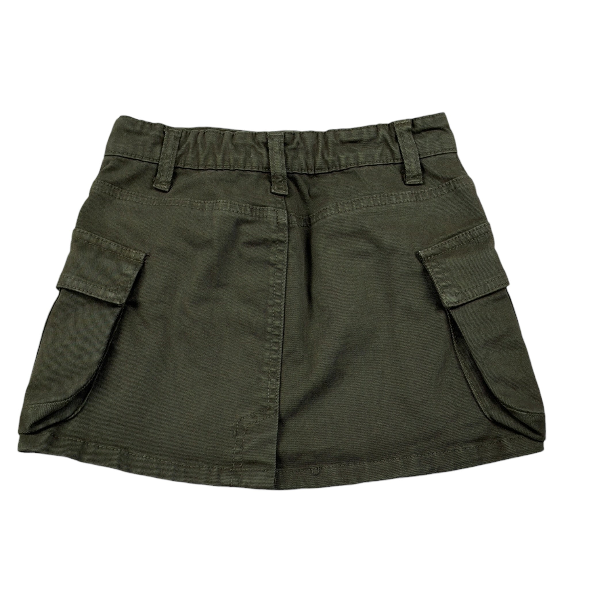 Lu Lu By Miss Grant Gonna tinta unita con Elastico In Vita Verde per Bambina LL3753XX VERDE LU LU BY MISS GRANT 