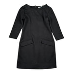 Lu Lu By Miss Grant Abito tinta unita Manica Lunga Nero per Bambina LL3864 NERO LU LU BY MISS GRANT 