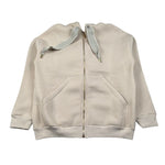 Lu Lu By Miss Grant Felpa tinta unita con Zip E Cappuccio Beige per Bambina LL3867X BEIGE LU LU BY MISS GRANT 