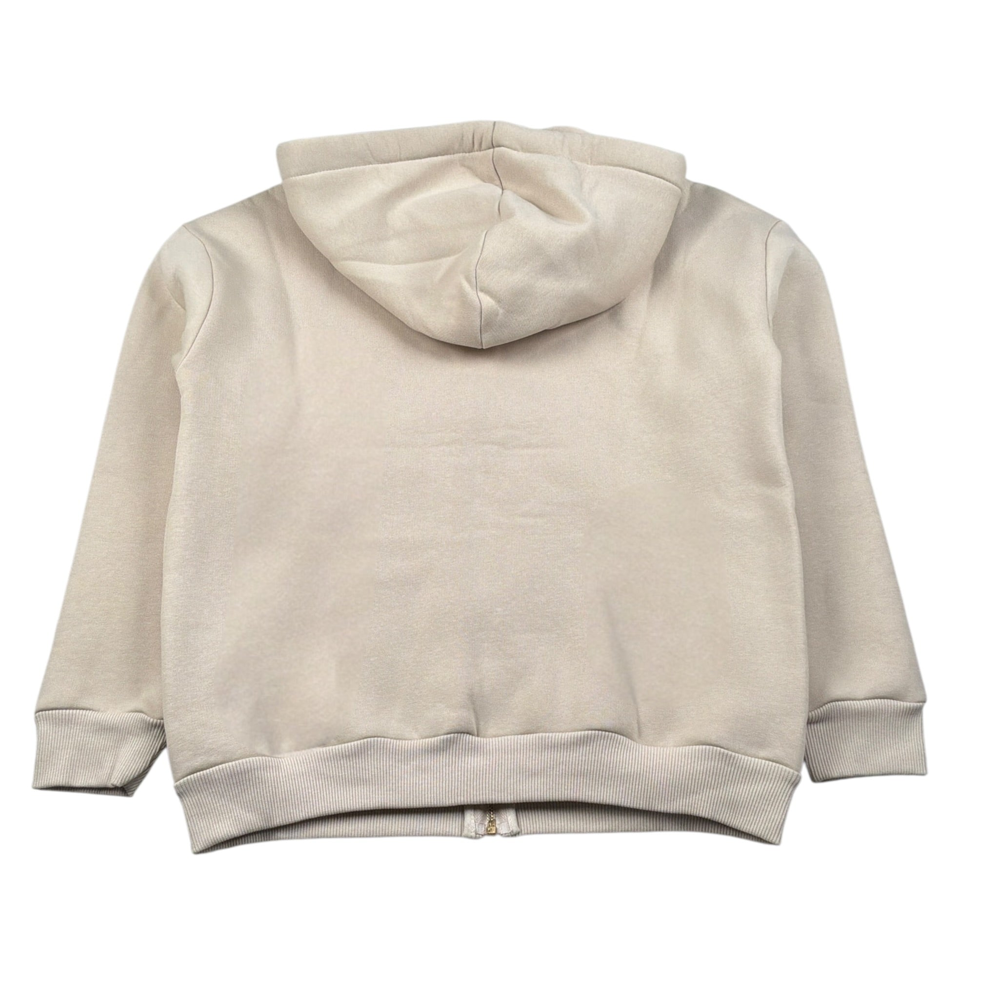 Lu Lu By Miss Grant Felpa tinta unita con Zip E Cappuccio Beige per Bambina LL3867X BEIGE LU LU BY MISS GRANT 