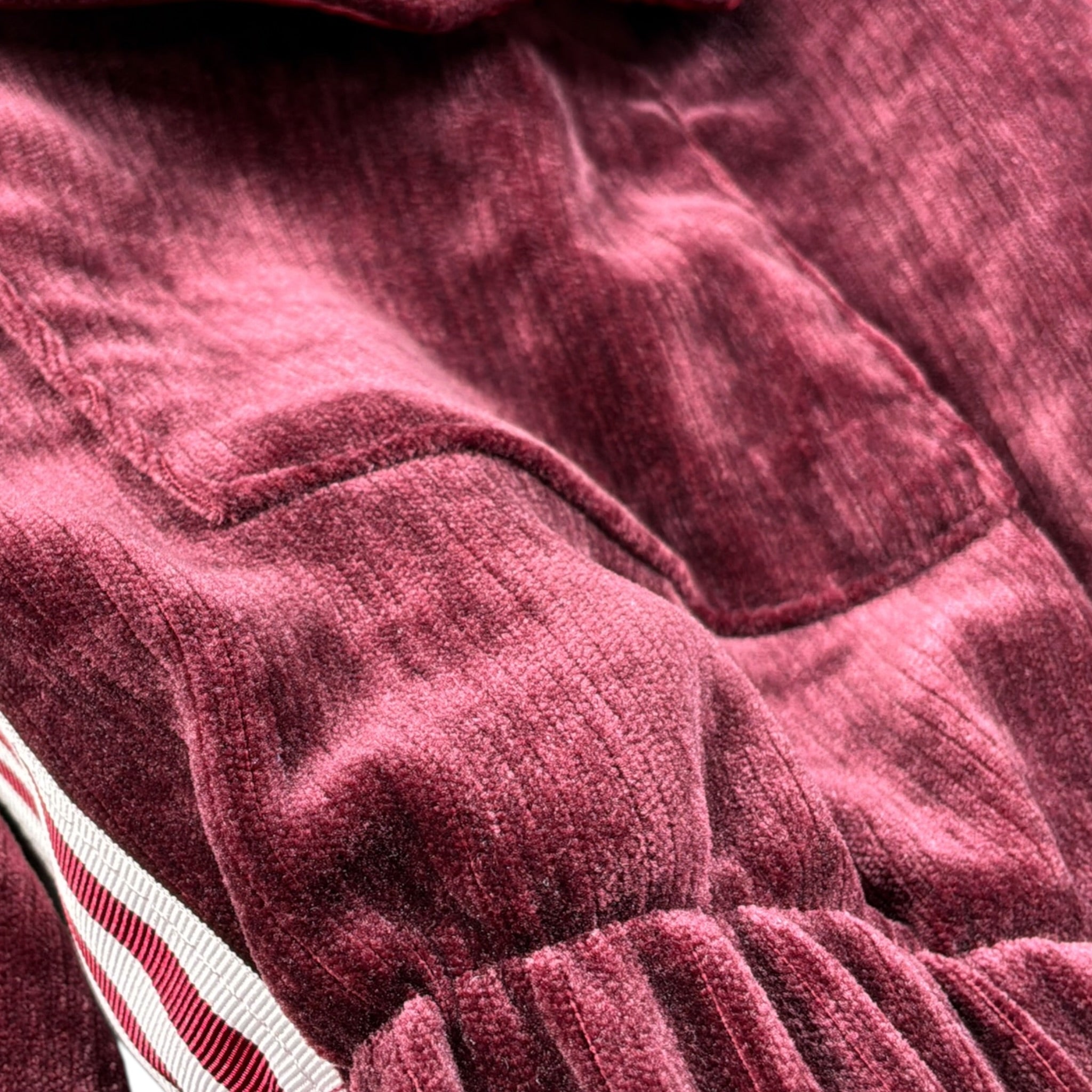 Lu Lu By Miss Grant Felpa tinta unita con Zip In Camoscio Bordeaux per Bambina LL3958 BORDEAUX LU LU BY MISS GRANT 