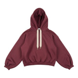 Lu Lu By Miss Grant Felpa tinta unita con Cappuccio Bordeaux per Bambina LL3960 BORDEAUX LU LU BY MISS GRANT 