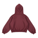 Lu Lu By Miss Grant Felpa tinta unita con Cappuccio Bordeaux per Bambina LL3960 BORDEAUX LU LU BY MISS GRANT 