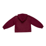 Lu Lu By Miss Grant Felpa tinta unita con Cappuccio Bordeaux per Bambina LL3960X BORDEAUX LU LU BY MISS GRANT 