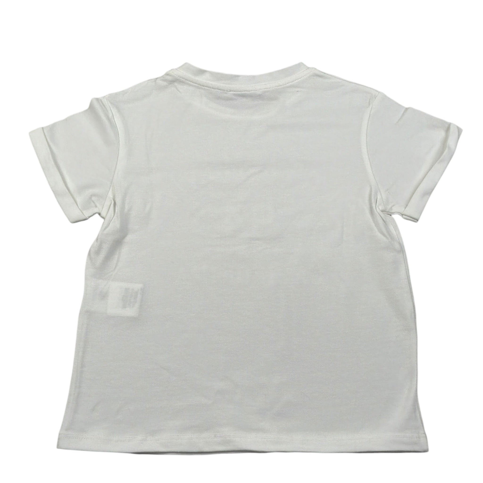 Lu Lu By Miss Grant T-Shirt tinta unita con Stampa Bianco per Bambina LL3968X BIANCO LU LU BY MISS GRANT 