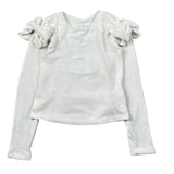 Lu Lu By Miss Grant Maglia tinta unita con Fiocchi Bianco per Bambina LL4001 BIANCO LU LU BY MISS GRANT 