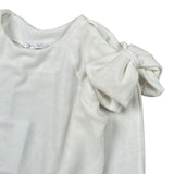 Lu Lu By Miss Grant Maglia tinta unita con Fiocchi Bianco per Bambina LL4001 BIANCO LU LU BY MISS GRANT 