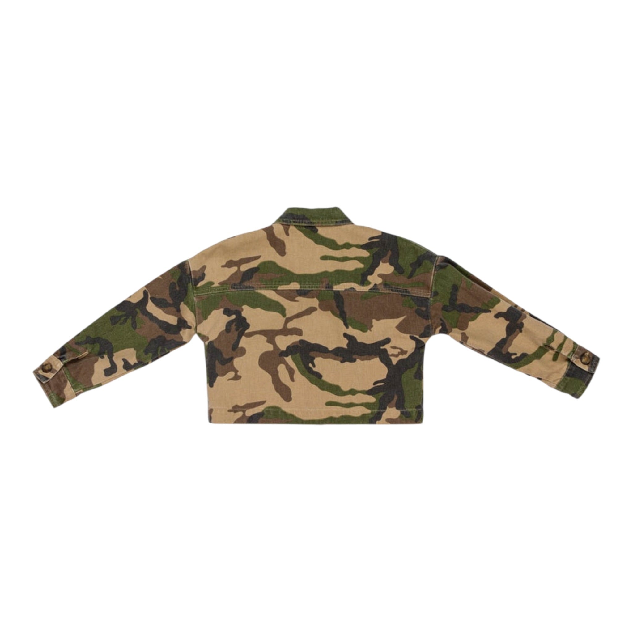 Lu Lu By Miss Grant Giubbino tinta unita con Fantasia Militare Verde per Bambina LL4016 VERDE LU LU BY MISS GRANT 