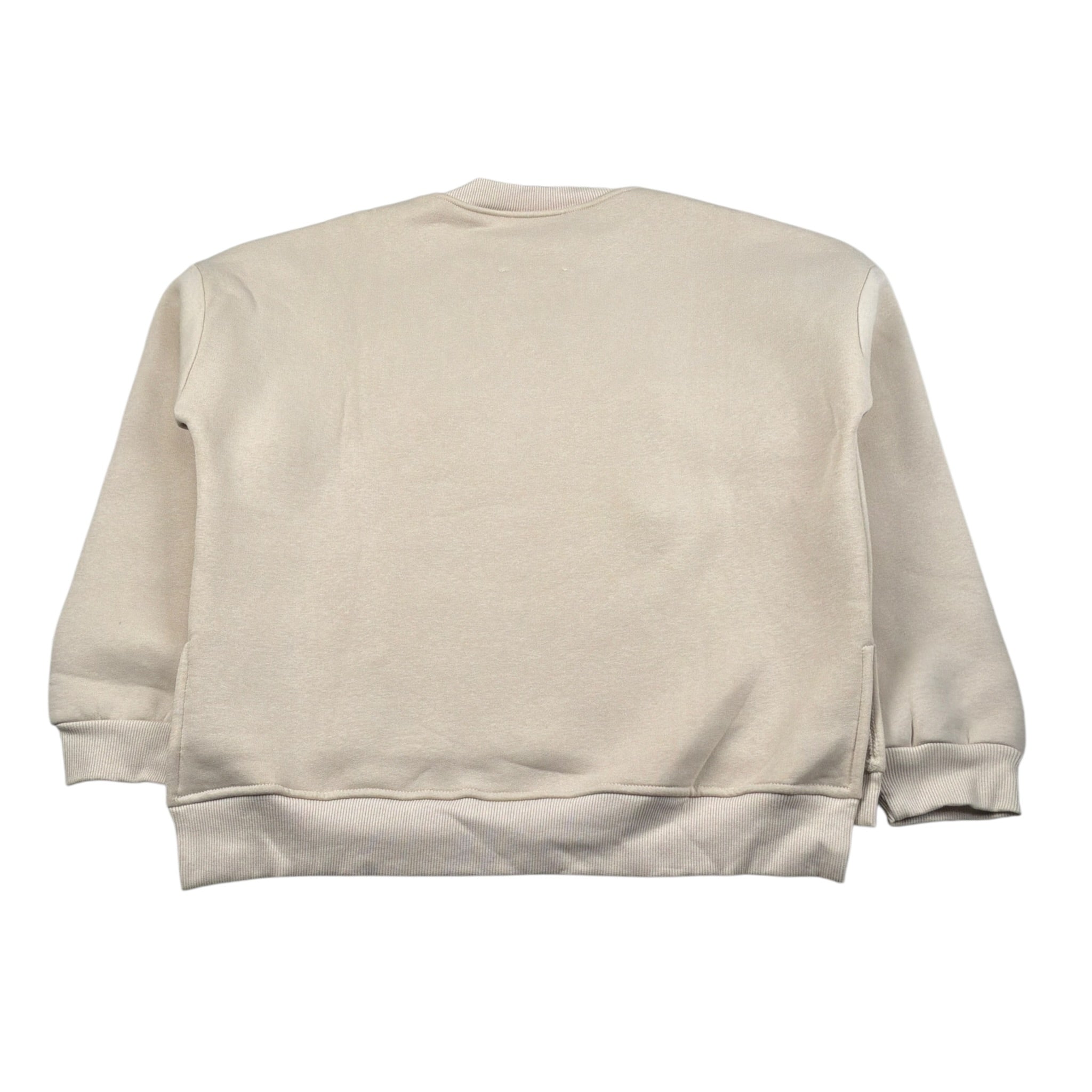 Lu Lu By Miss Grant Felpa Girocollo tinta unita con Stampa Beige per Bambina LL4044X BEIGE LU LU BY MISS GRANT 