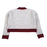 Lu Lu By Miss Grant Maglia tinta unita con Profili In Contrasto Panna per Bambina LL4070 PANNA LU LU BY MISS GRANT 