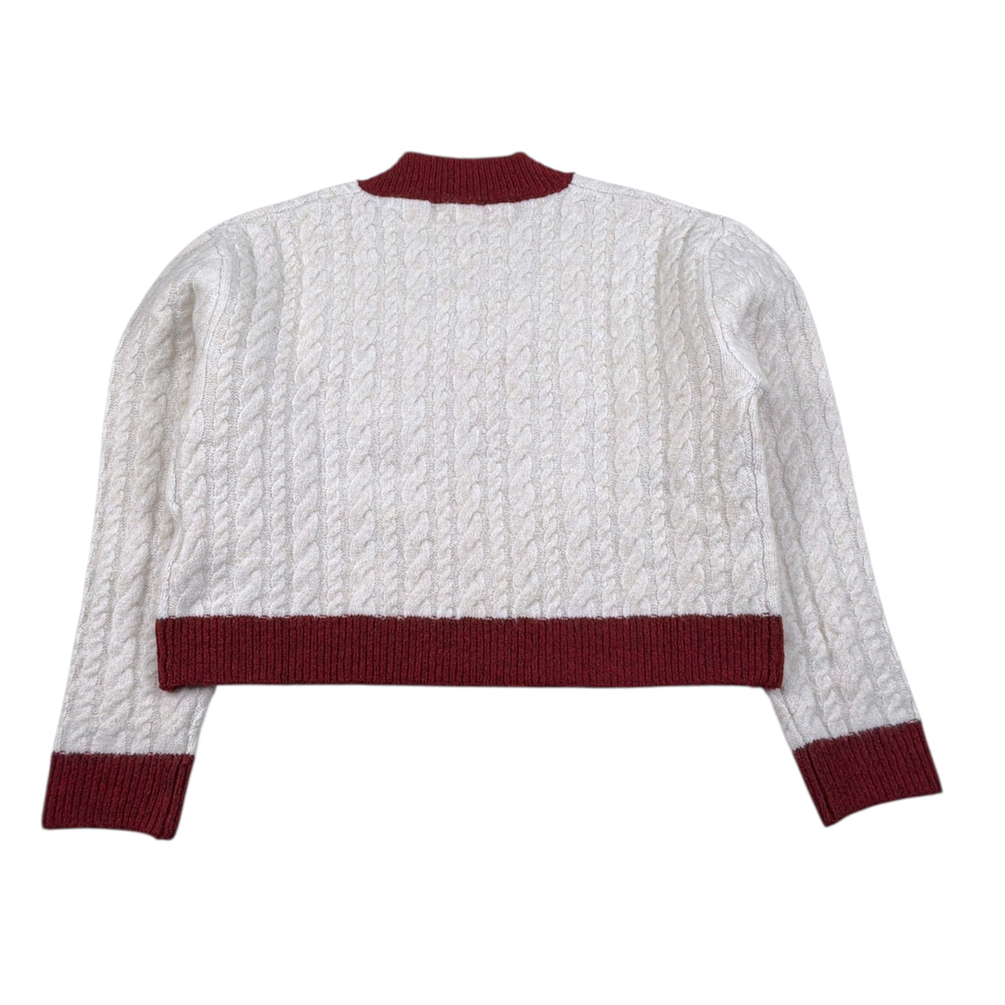 Lu Lu By Miss Grant Maglia tinta unita con Profili In Contrasto Panna per Bambina LL4070 PANNA LU LU BY MISS GRANT 