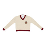 Lu Lu By Miss Grant Maglia tinta unita con Profili In Contrasto Panna per Bambina LL4070X PANNA LU LU BY MISS GRANT 
