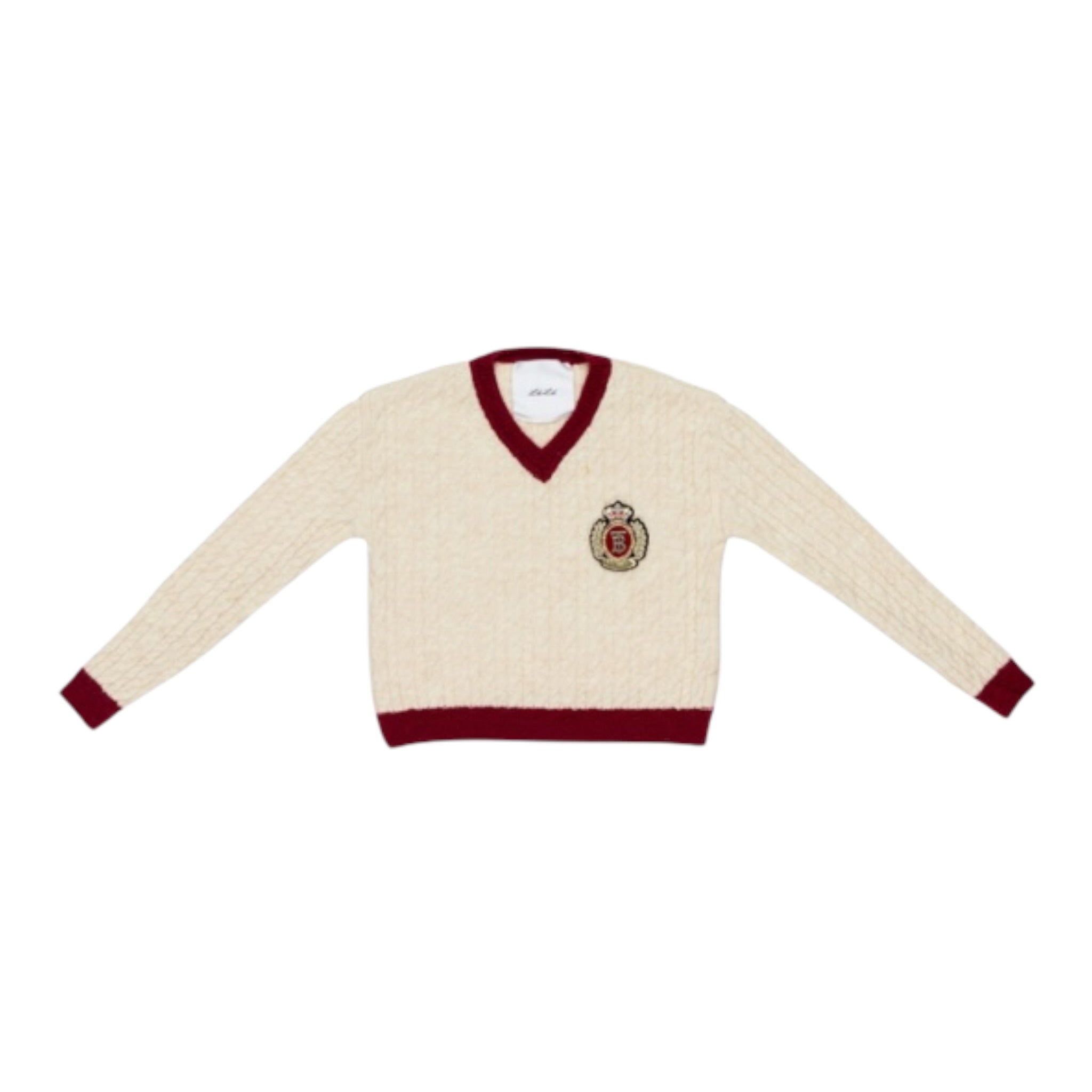 Lu Lu By Miss Grant Maglia tinta unita con Profili In Contrasto Panna per Bambina LL4070X PANNA LU LU BY MISS GRANT 
