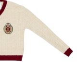 Lu Lu By Miss Grant Maglia tinta unita con Profili In Contrasto Panna per Bambina LL4070X PANNA LU LU BY MISS GRANT 