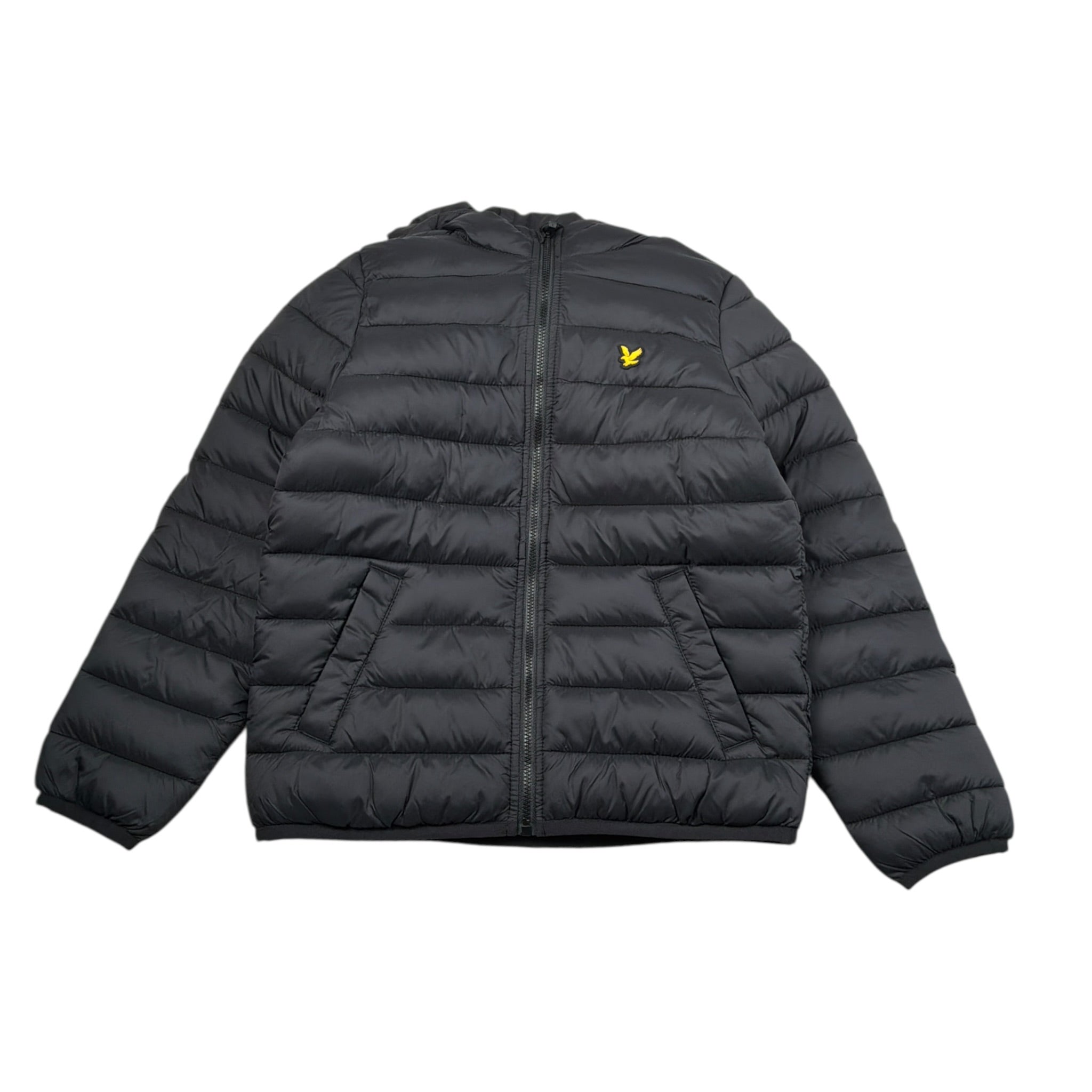 Lyle&Scott Giubbino tinta unita con Zip E Cappuccio Nero per Bambino 46064 NERO LYLE&SCOTT 