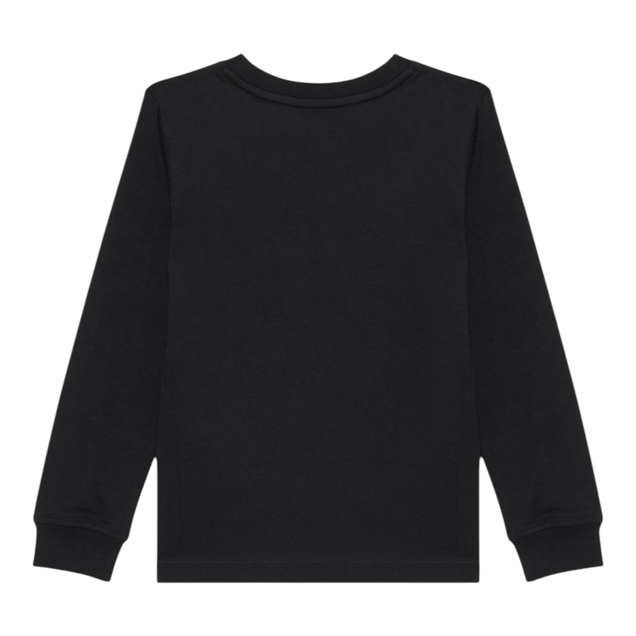 Lyle&Scott Shirt Girocollo tinta unita con Logo Nero per Bambino 51991 NERO LYLE&SCOTT 