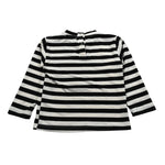 U+È Shirt Fantasia A Righe Bicolore Panna/Nero per Neonata UE1485 PANNA/NERO U+è 