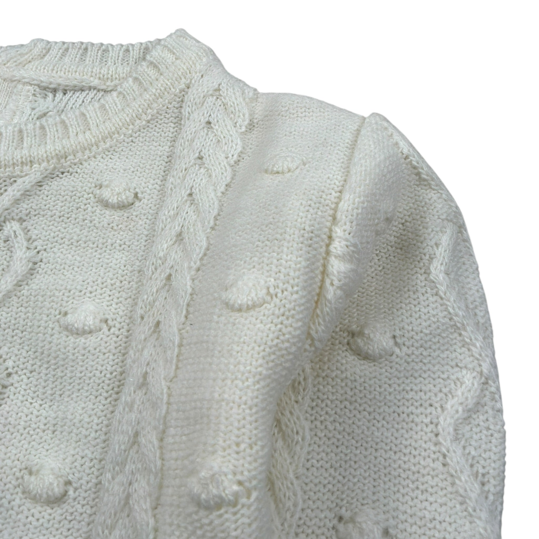 U+È Maglia Girocollo tinta unita Panna per Bambina UE1502J PANNA U+è 