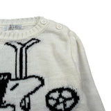 U+È Maglia Girocollo tinta unita con Ricami Panna per Neonato UEM0395 PANNA U+è 