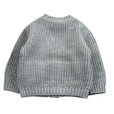 U+È Cardigan tinta unita con Bottoni Grigio per Neonato UEM0428 GRIGIO U+è 