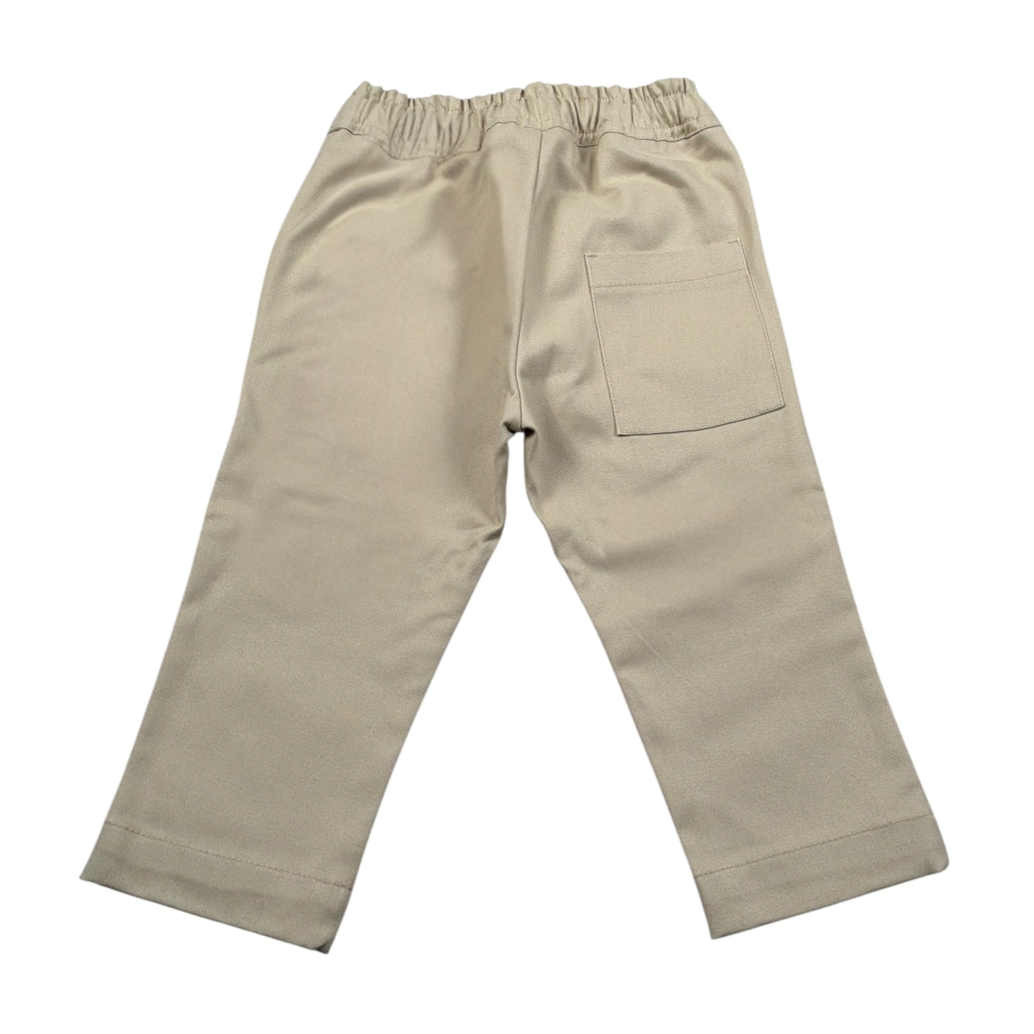 U+È Pantalone tinta unita con Elastico In Vita Beige per Neonato UEM0430 BEIGE U+è 