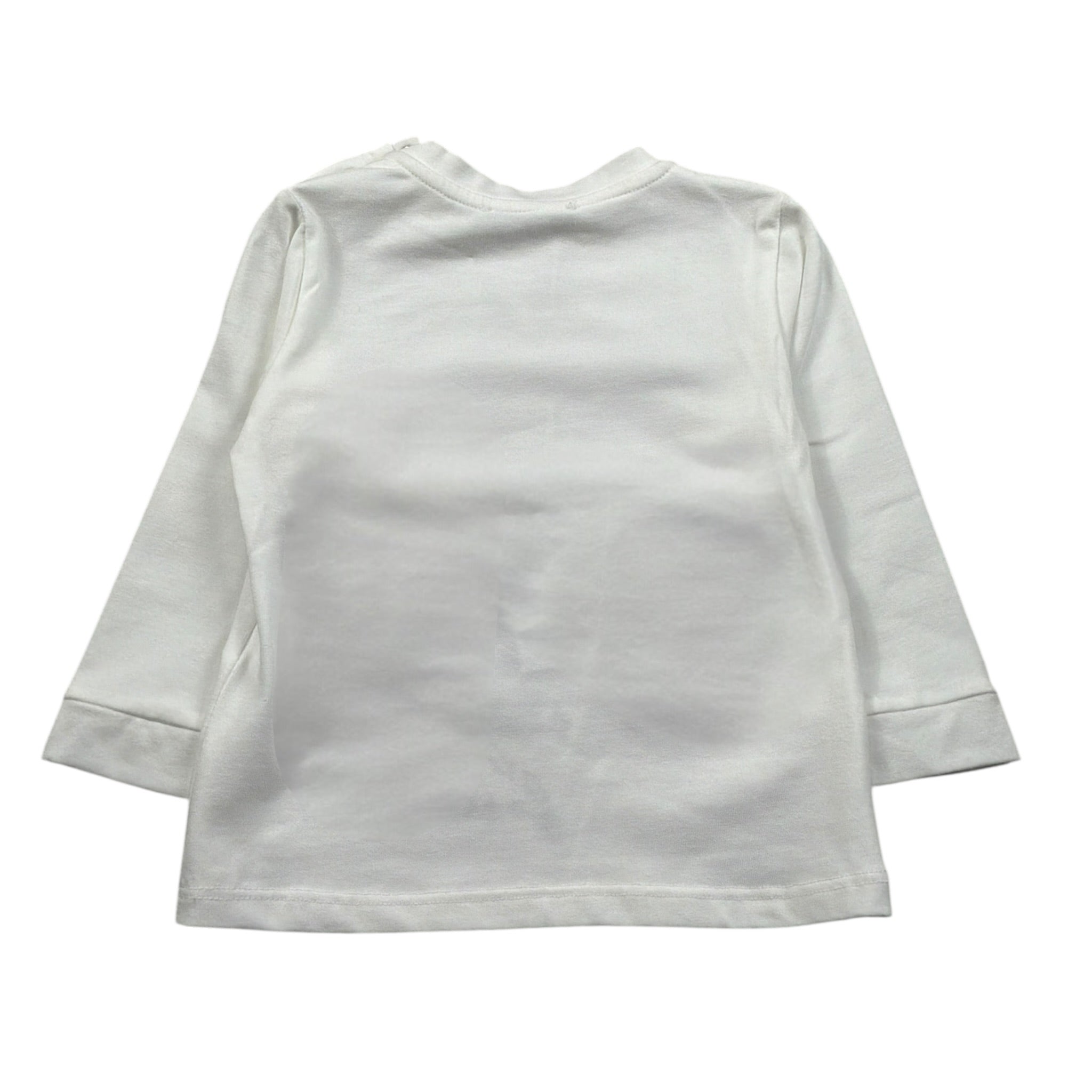 U+È Shirt Girocollo tinta unita con Ricami Panna per Neonato UEM0465 PANNA U+è 