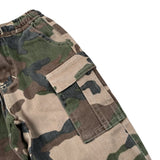 U+È Pantalone tinta unita con Fantasia Militare Verde per Bambino UEM0591 VERDE U+è 