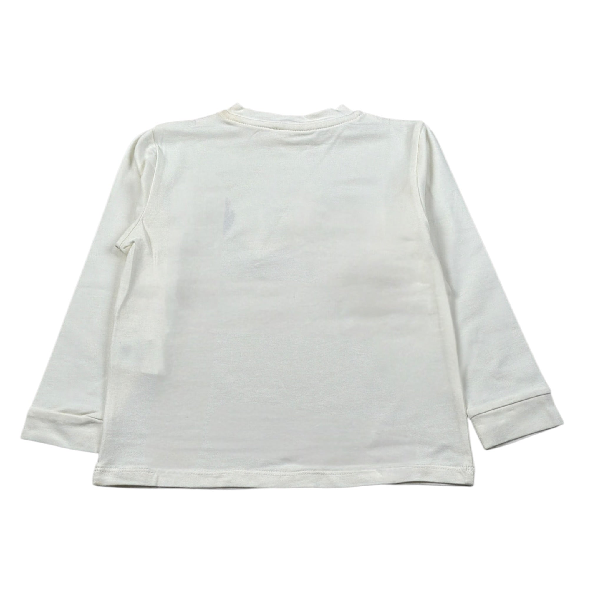 M+E' Shirt Girocollo tinta unita con Ricami Panna per Neonato UEM0620N PANNA M+E' 