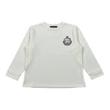 M+E' Shirt Girocollo tinta unita con Ricami Panna per Neonato UEM0620N PANNA M+E' 