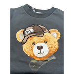 M+E' Felpa tinta unita con Stampa Grigio per Bambino UEM0625JX GRIGIO M+E' 
