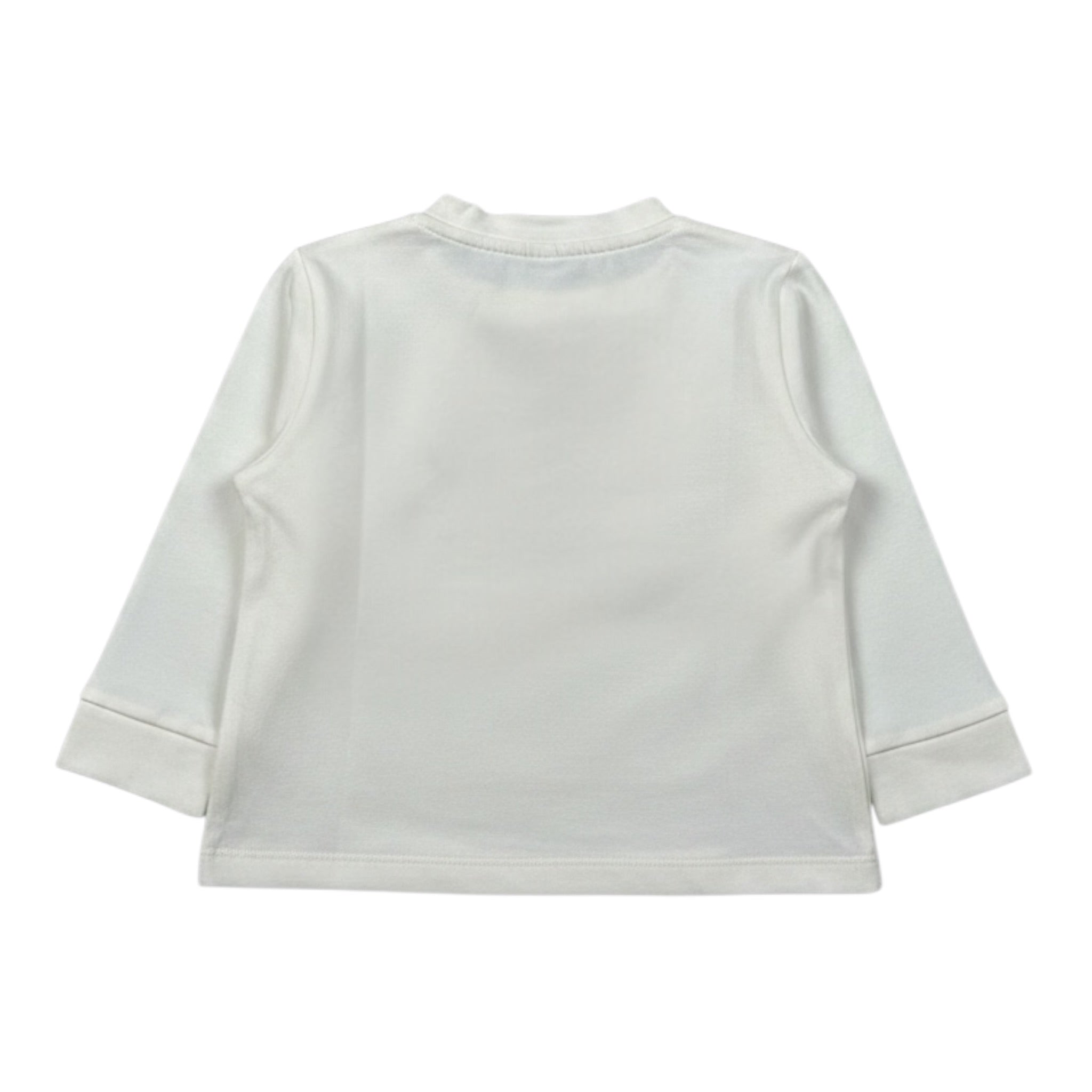 M+E' Shirt Girocollo tinta unita con Stampa Panna per Neonato UEM0627 PANNA M+E' 