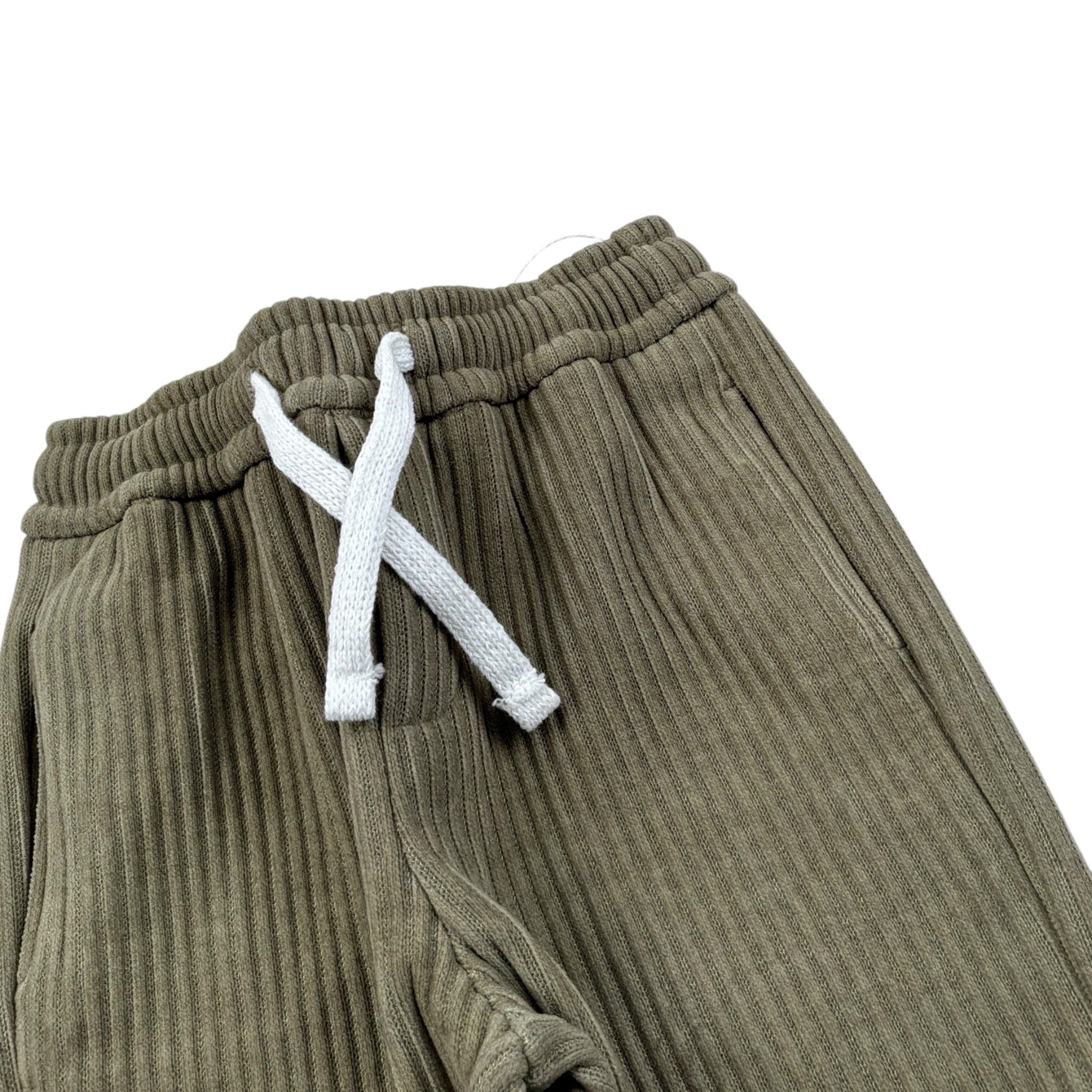 U+È Pantalone tinta unita con Elastico In Vita Verde per Bambino UEM0654J VERDE U+è 
