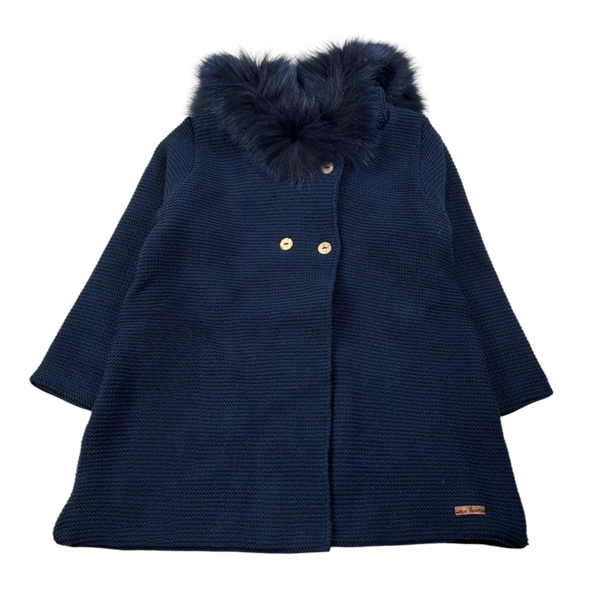 Mac Ilusion Cappotto tinta unita con Cappuccio Blu per Bambina 8697HHJ BLU MAC  ILUSION 