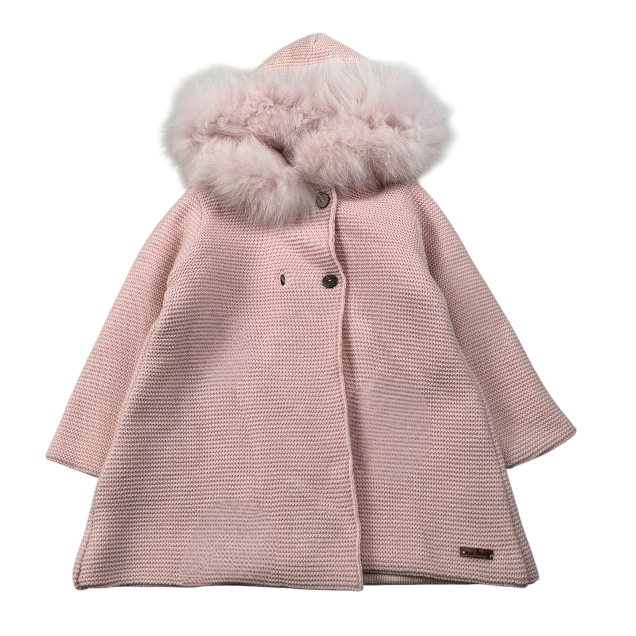 Mac Ilusion Cappotto tinta unita con Cappuccio Rosa per Neonata 8697H ROSA MAC  ILUSION 