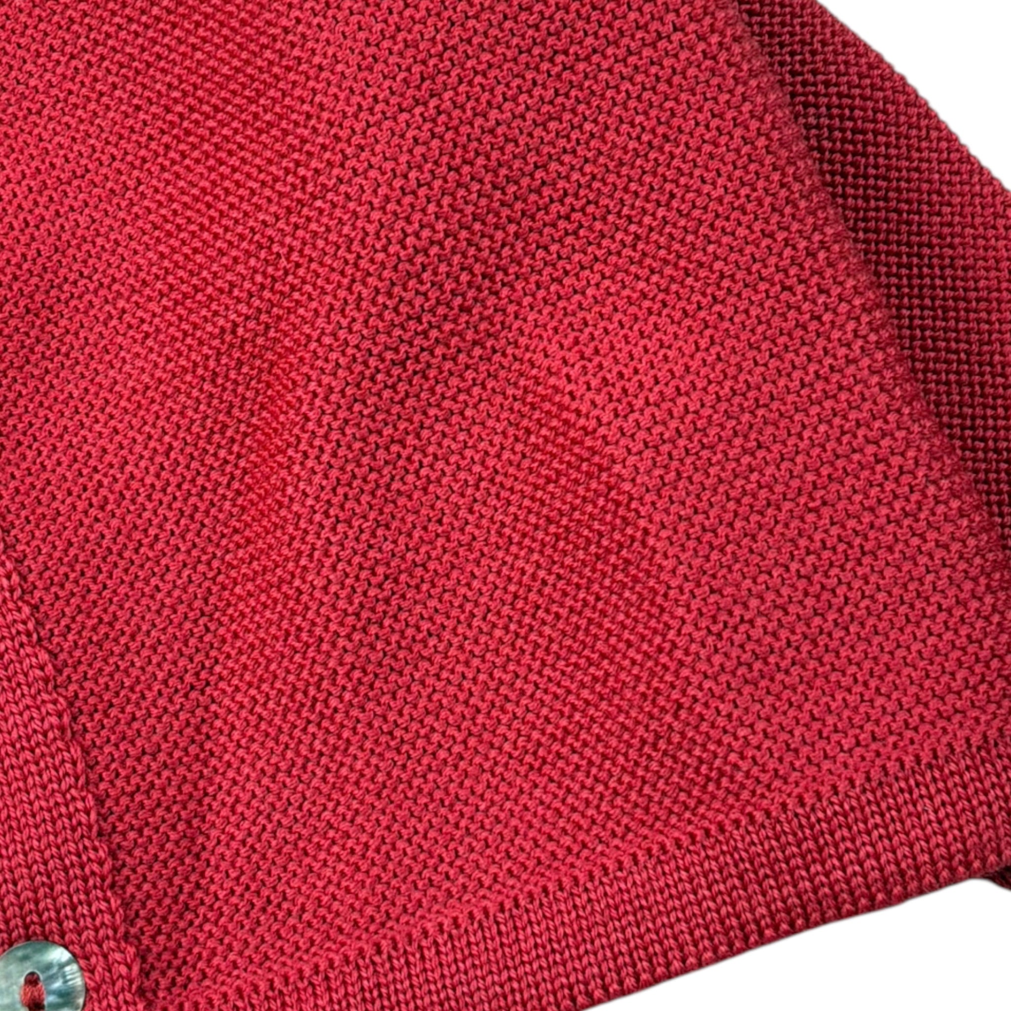 Maglifici Di Verona Cardigan tinta unita con Bottoni Rosso per Neonata 045234 ROSSO MAGLIFICI DI VERONA 