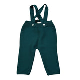 Maglifici Di Verona Pantalone tinta unita con Bretelle Verde per Neonato 045264 VERDE MAGLIFICI DI VERONA 