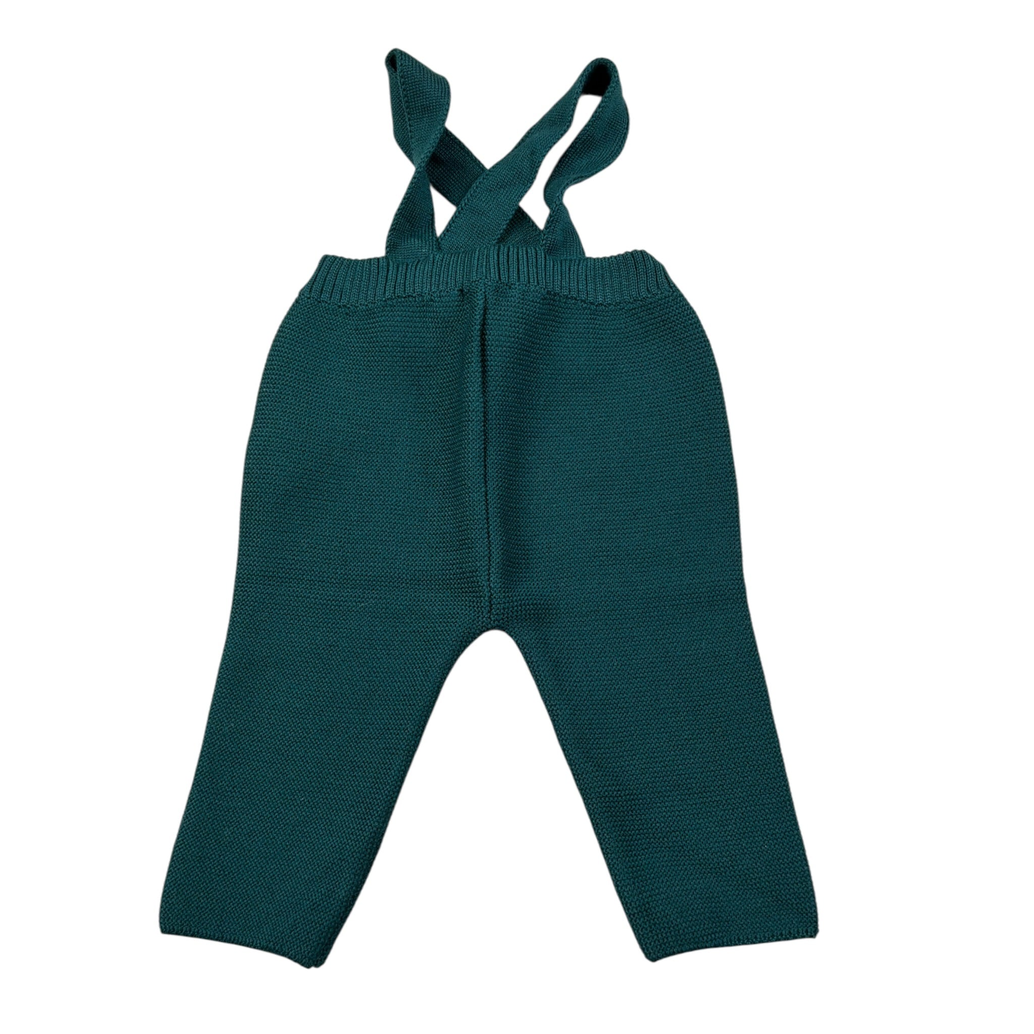 Maglifici Di Verona Pantalone tinta unita con Bretelle Verde per Neonato 045264 VERDE MAGLIFICI DI VERONA 