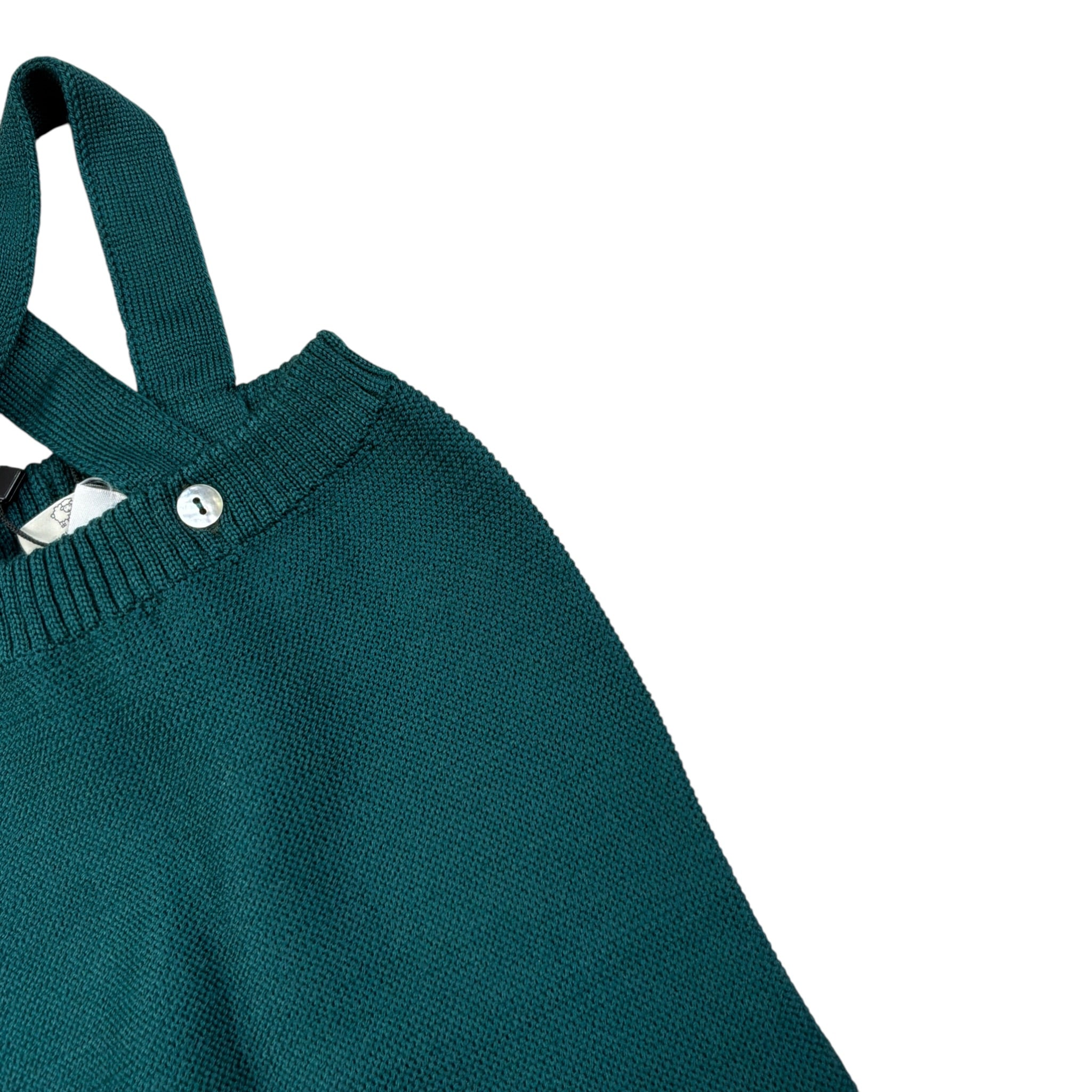 Maglifici Di Verona Pantalone tinta unita con Bretelle Verde per Neonato 045264 VERDE MAGLIFICI DI VERONA 